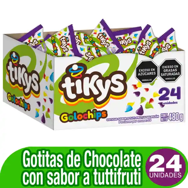 Golochips Chocolate Tiky 20 g x 24 Und