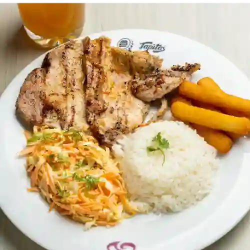 Almuerzo con Pechuga
