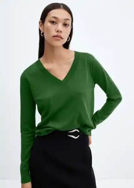 Jersey Luccav Verde Talla 26 Mujer Mango