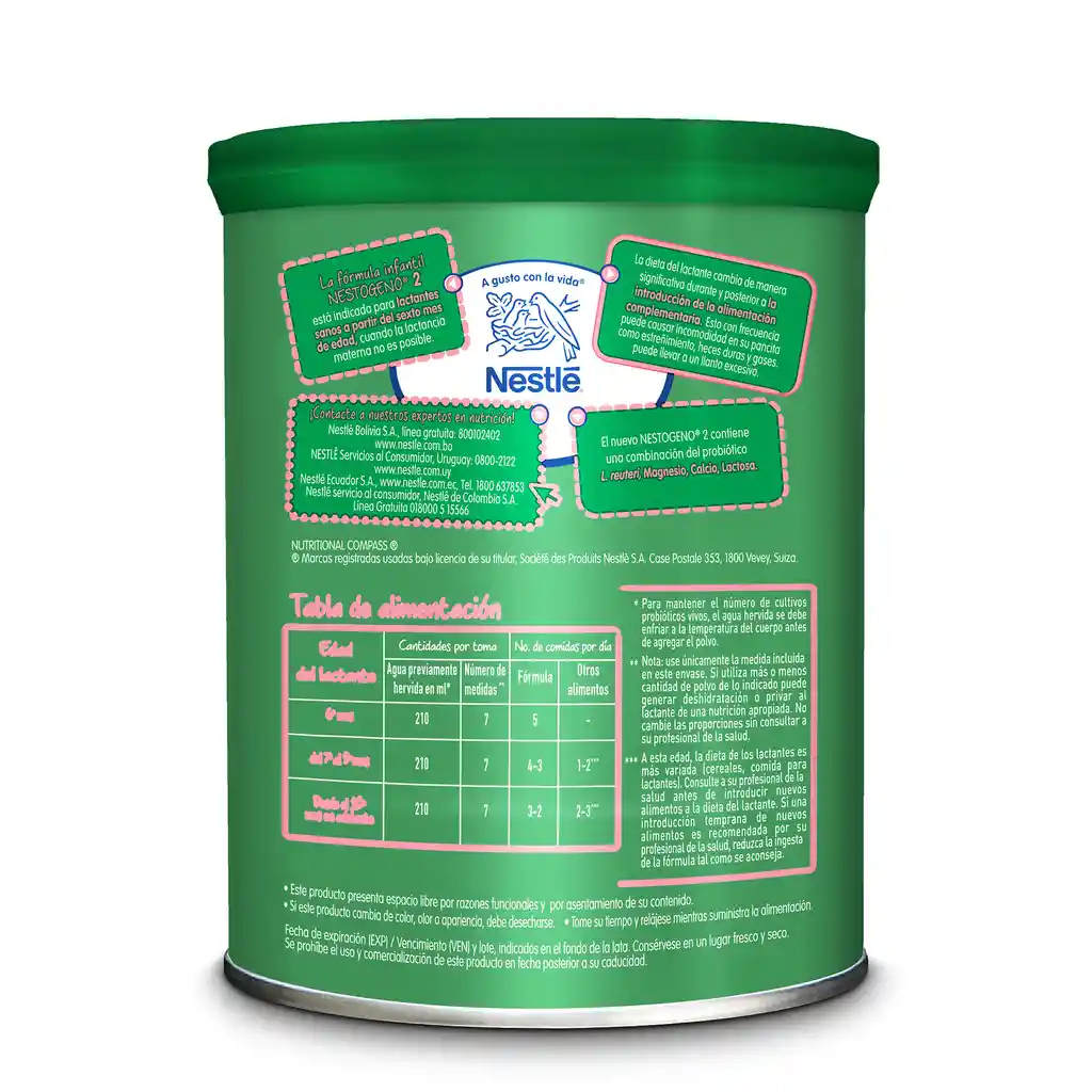 Fórmula infantil NESTOGENO Etapa 2 x 800g