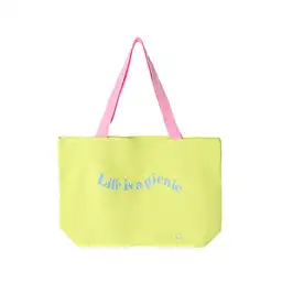 Bolsa de Compras Life is a Picnic Amarillo Miniso