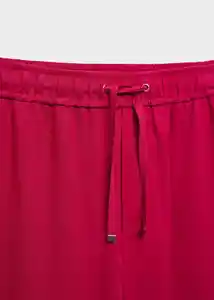 Pantalón Mogambo-w Fucsia Talla M Mujer Mango