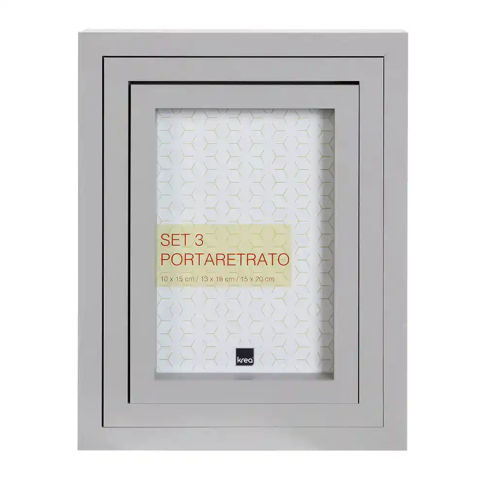 Pack 3 Portaretrato Taupe