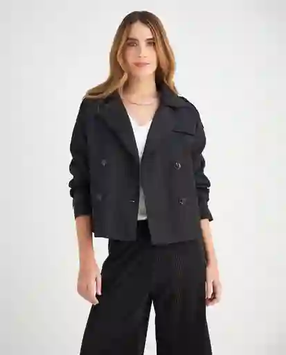 Chaqueta Negro Puro Ultraoscuro Talla XS 429F210 Esprit