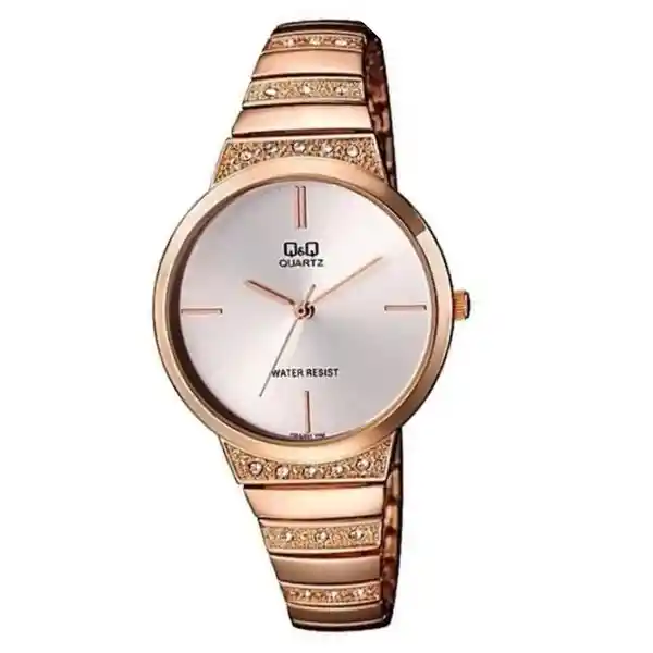 Q&Q Reloj Para Mujer Oro Rosa F553J001Y