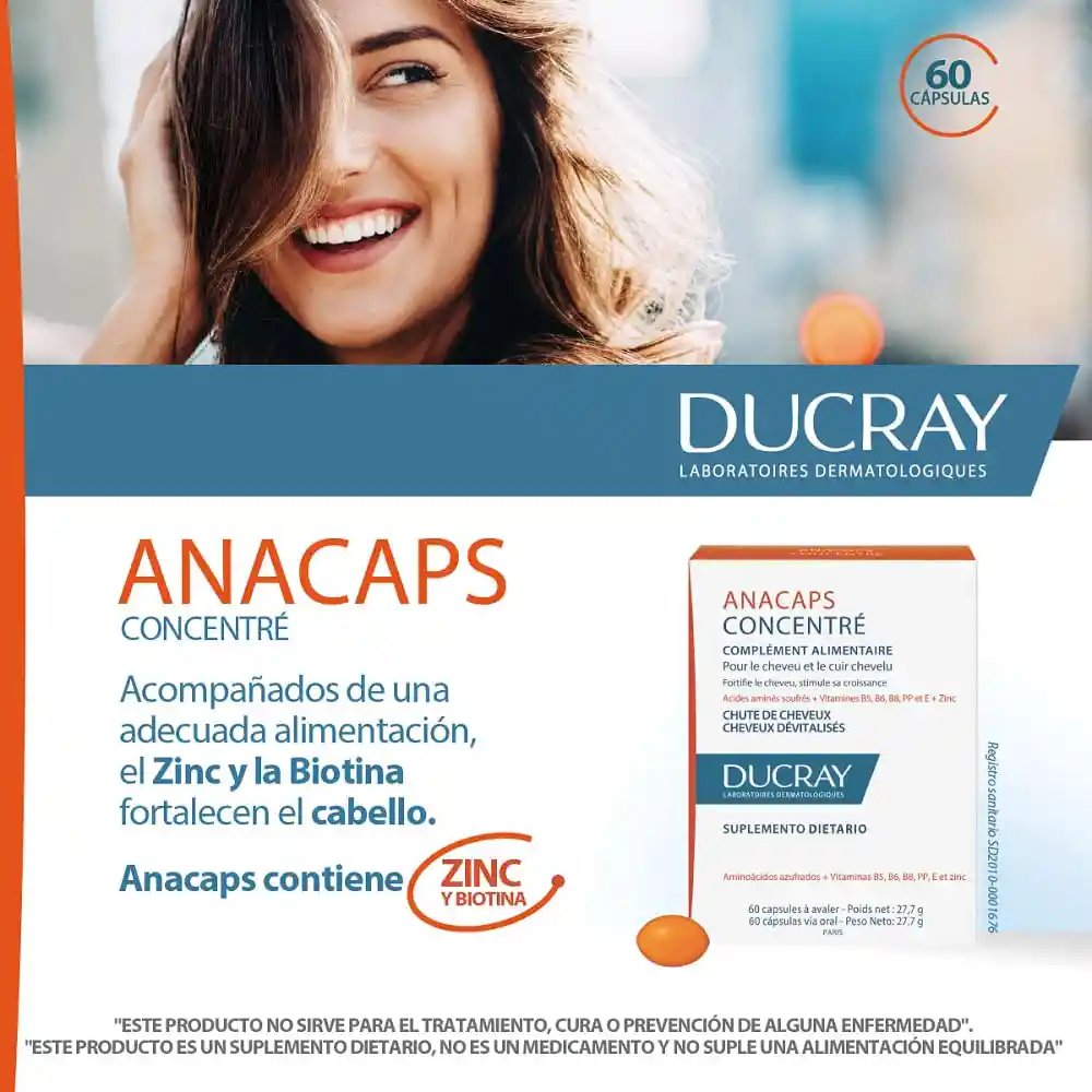 Ducray Suplemento Dietario Concentré Anacaps