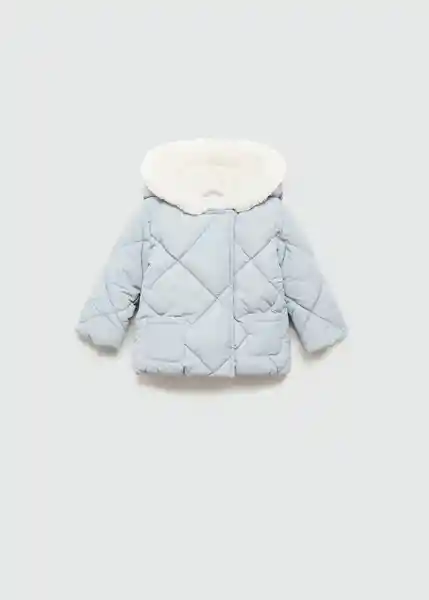 Abrigo Anorak Quilt Azul Talla 66 Niños Mango