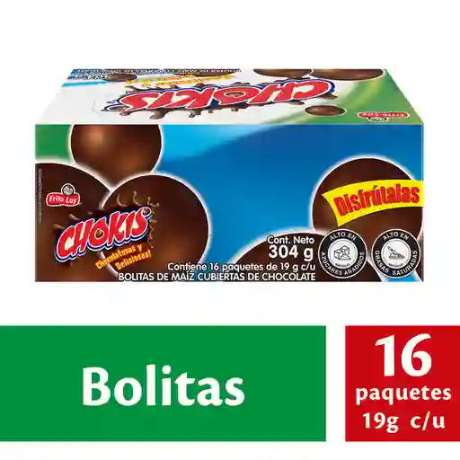 Chokis Bolitas de Maíz Cubiertas de Chocolate 