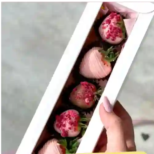 Caja de Fresas de Chocolate