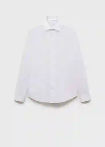 Camisa Play Blanco Talla M Hombre Mango