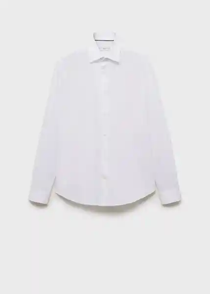 Camisa Play Blanco Talla M Hombre Mango