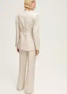 Pantalón Margarit Piedra Talla 38 Mujer Mango