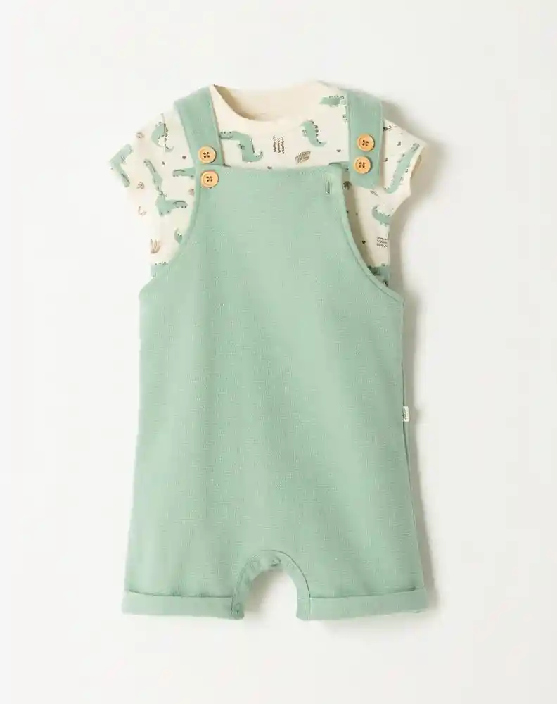 Conjunto Manga Corta 3/6 Meses-amarillo1