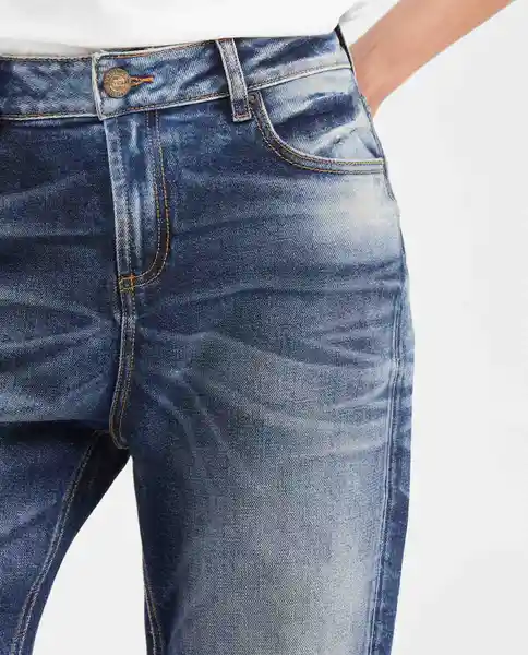 Jean Boyfit Herit Femenino Azul Oscuro Talla 10 Chevignon