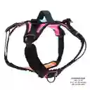 Arnés Pechera Para Perro Rex M Azul/rosado/naranja