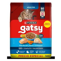 Alimento Para Gatos Pesca y Salmón Purina Gatsy