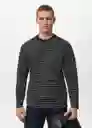 Camiseta Marinier Negro Talla M Hombre Mango