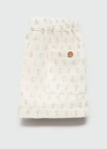 Short Dante Verde Talla 63 Niños Mango