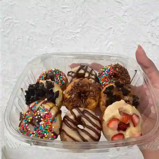 Bandeja de mini donas x9