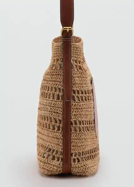 Bolso M Sifnos Cuero Talla 99 Mujer Mango