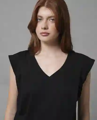 Camiseta Mujer Negro Talla XL 209G107_NEG194007 Rifle