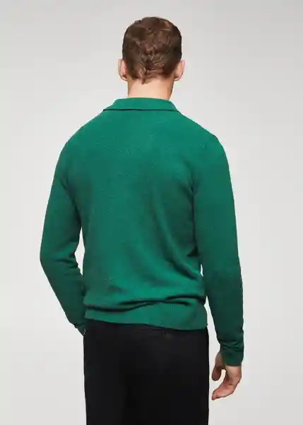 Camisa Polo Byronp Esmeralda Talla M Hombre Mango