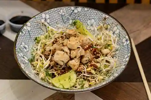 Pad thai pollo a la plancha
