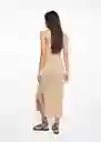 Vestido Abril Oro Talla 22 Niñas Mango