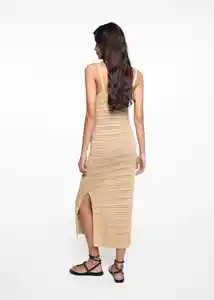 Vestido Abril Oro Talla 22 Niñas Mango