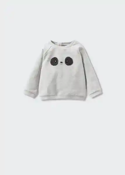 Sudadera Panda Gris Claro Vigore Talla 63 Niños Mango