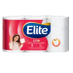 Elite Papel Higiénico Triple Hoja Dúo Pack x6
