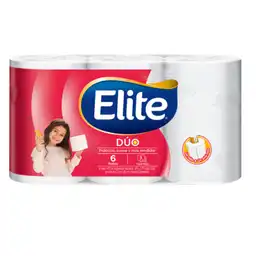 Elite Papel Higiénico Triple Hoja Dúo Pack x6
