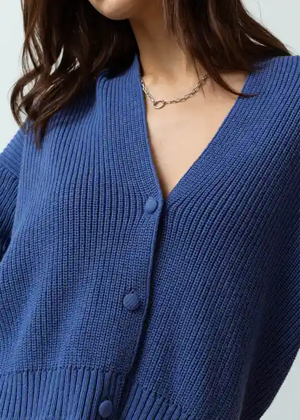 Blusa Tejido Mujer Azul Cetaceo Talla S 482G033 Naf Naf