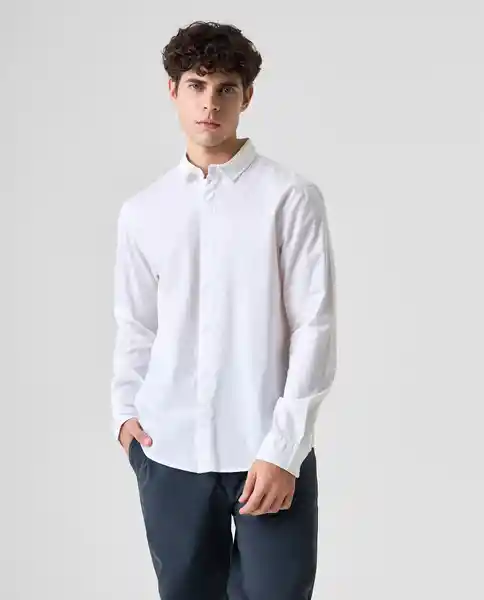 Camisa Hombre Blanco Talla L 812G501_BLA110601 Americanino
