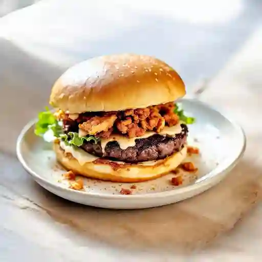 Burger Con Chicharron