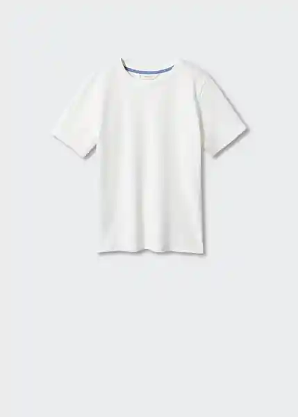 Camiseta Basic4 Offwhite Talla 06 Niños Mango
