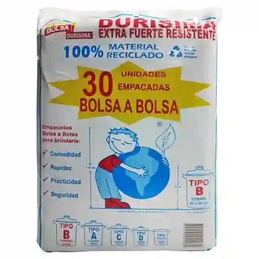Servibolsa Bolsa Basura Tipo Industrial Durisima 65-90