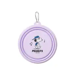 Tazón Plegable Para Mascotas Serie Snoopy Colorful Morado Miniso