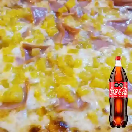 Combo Pizza Hawaiana 35cm +Cocacola Orig 1.5l