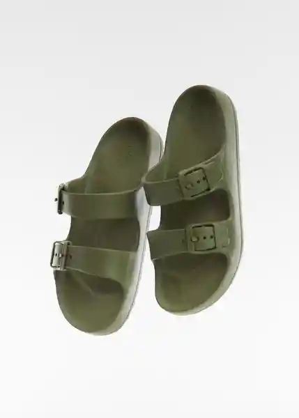 Chanclas Pauk Khaki Talla 35 Niños Mango