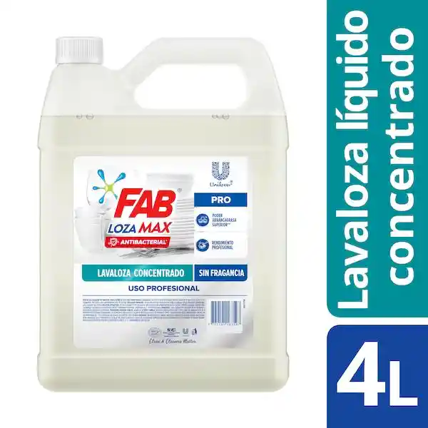 Fab Lavaloza Liquido Loza Max Professional