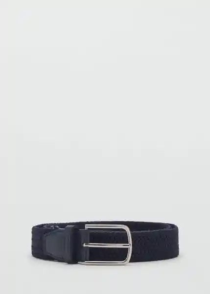 Cinturón Elastic Navy Talla 91 Hombre Mango
