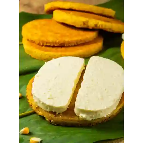 Arepa de chocolo con quesito