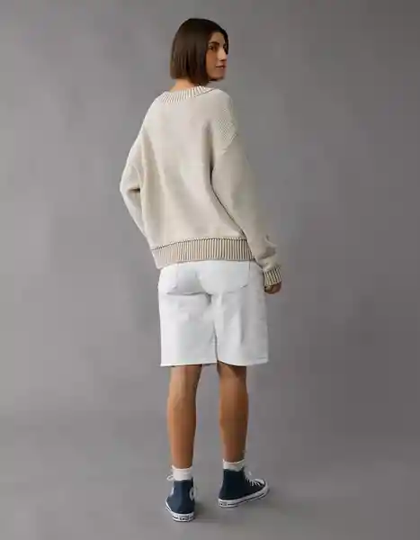 Suéter Tejido Mujer Beige Talla: MEDIUM 1386676 American Eagle