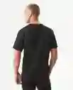 Camiseta Racing Fabric Masculino Negro Sombrio Talla M Chevignon