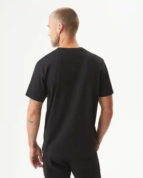 Camiseta Racing Fabric Masculino Negro Sombrio Talla M Chevignon