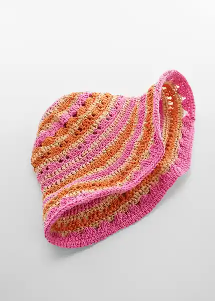 Gorro Andros Rosa Talla 99 Mujer Mango