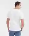 Camiseta V Neck Masculino Blanco 0 Claro Talla XL Chevignon