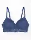 American Eagle Bralette Encaje Push up Naval Oscuro Talla M