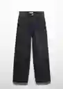 Jean Massy Tejano Negro Talla 40 Mujer Mango